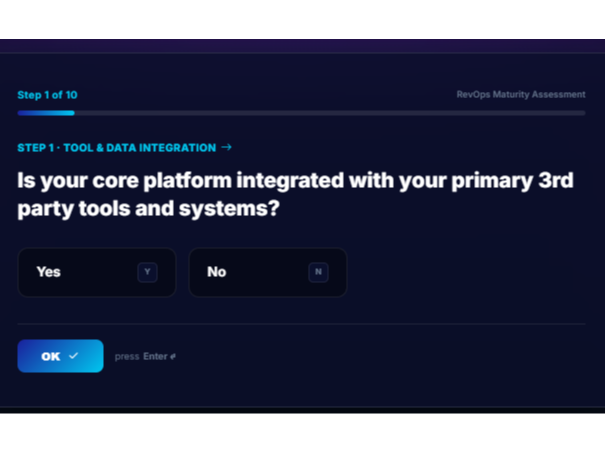 Typeform-Style Multi-Step Flow & Keyboard Shortcuts